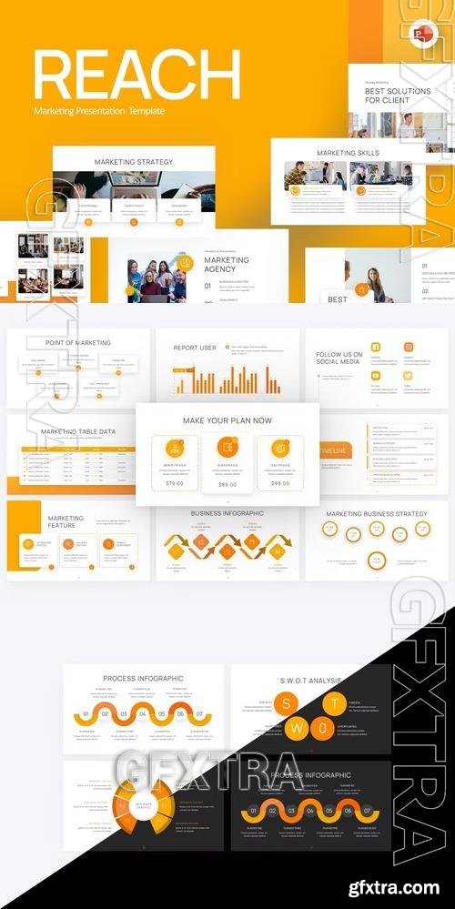 Reach Orange Creative Marketing PowerPoint 9JTHDH5
