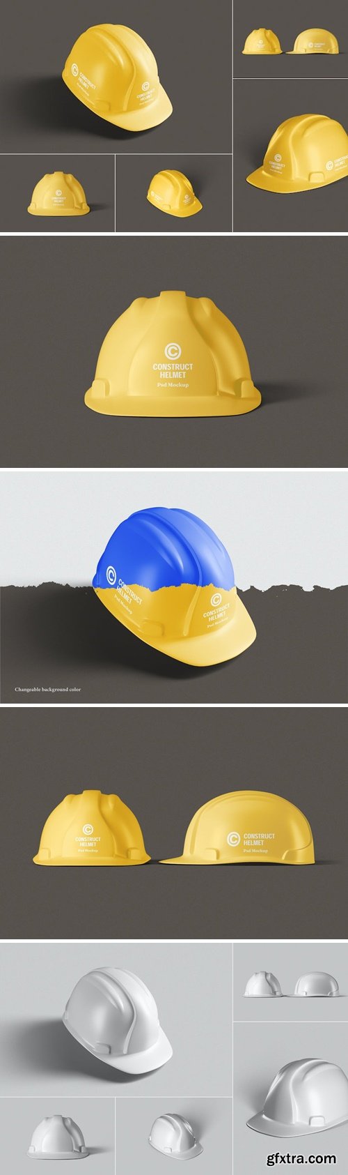 Construction Helmet Mockups AXVYE57