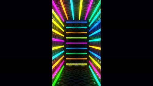 Videohive - Festive Neon Sparkling Box VJ Loop - 39681082