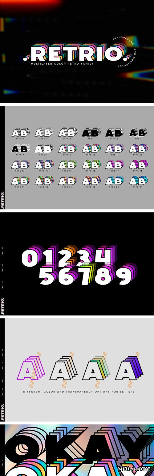 Retrio - OTF-SVG Color Family