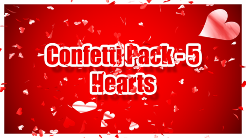 Videohive - Confetti Pack 5 Heards - 39683874