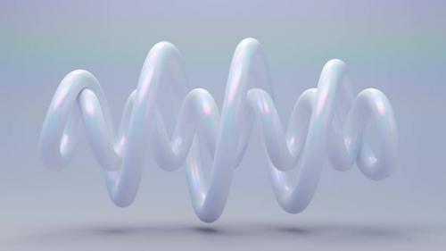 Videohive - 3D Render Animation with Spiral Moving in Loop - 39684384