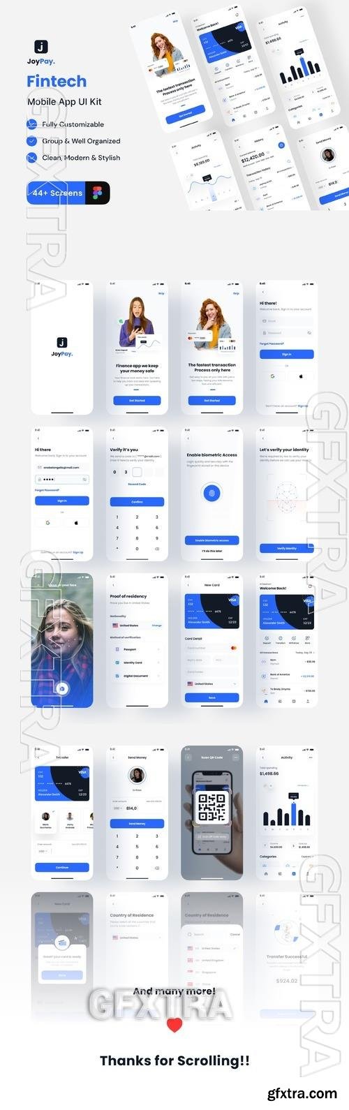 Joypay - Fintech Mobile App UI Kit