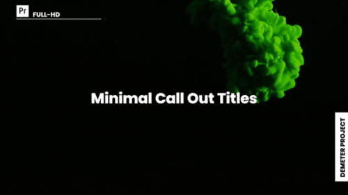 Videohive - Minimal Call Out Titles / MOGRT - 39677687