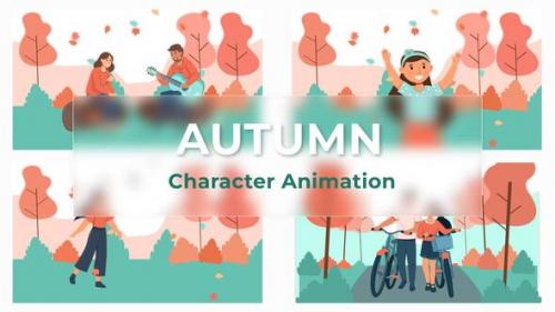Videohive - Premiere Pro Autumn Character Animation Scene - 39725527