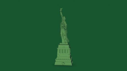 Videohive - Statue Of Liberty Dark Green - 39726177