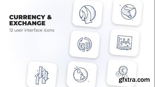 Videohive Currency & Exchange- user interface icons 39695718