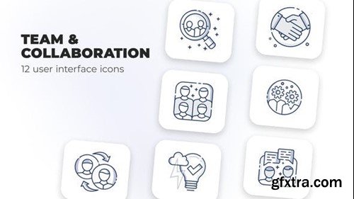 Videohive Team & Collaboration- user interface icons 39698540