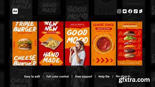 Videohive Fast Food Instagram Stories 39677705