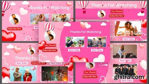 Videohive Beautiful Memorable Moments Youtube End Screen 39723215