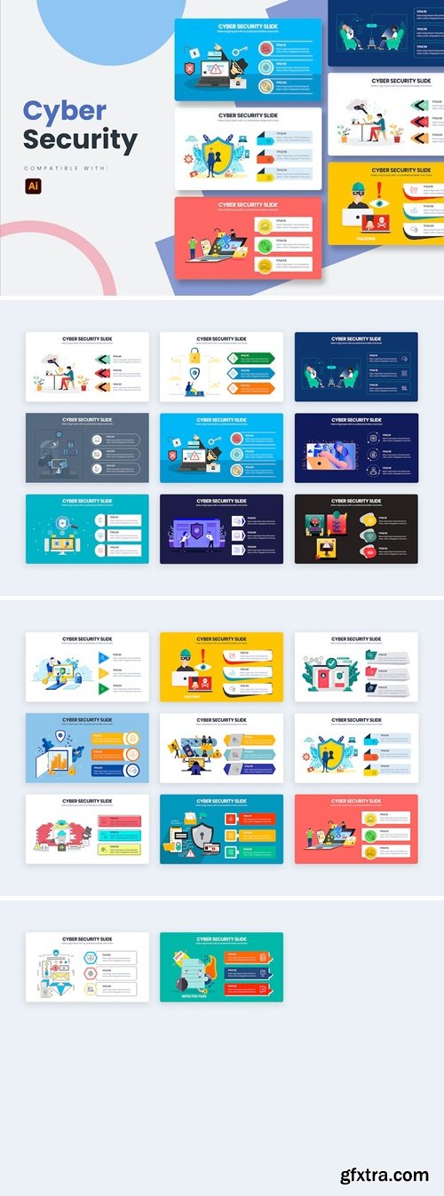 Business Cyber Security Illustrator Infographics VQMME5H