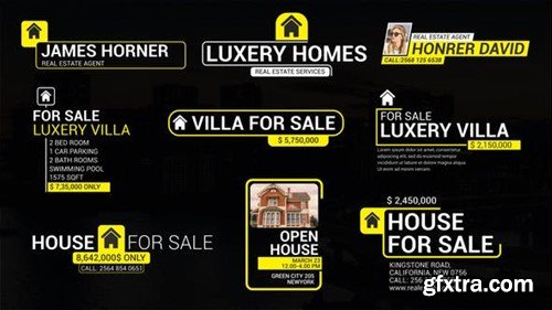 Videohive Real Estate Lower Thirds 39799082
