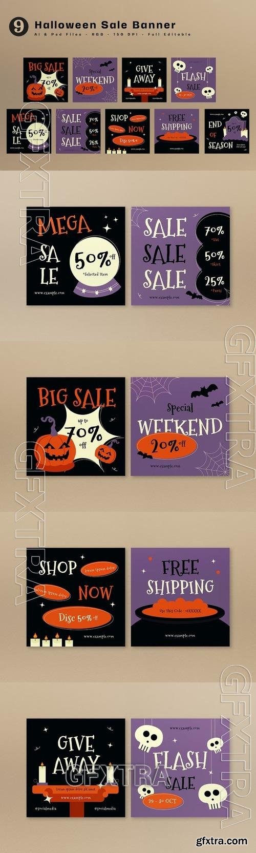 Halloween Sale Banner XJMAJY9