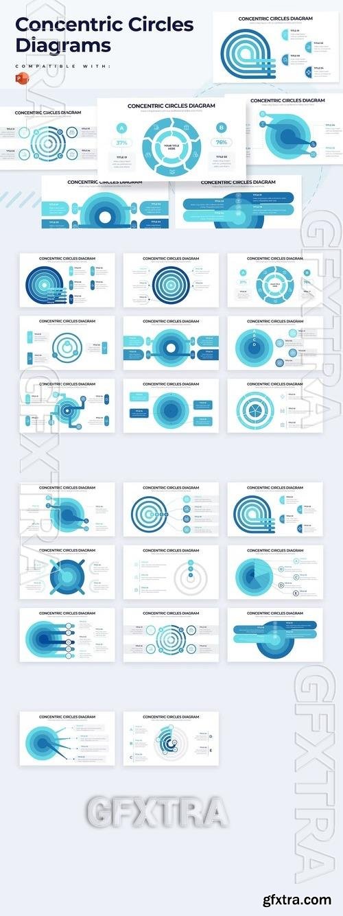 Concentric Circles Diagram PowerPoint Infographics TAFGKRE