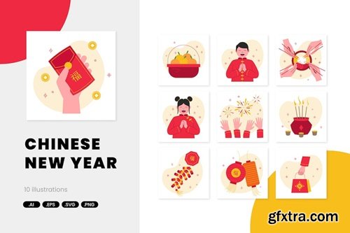 Chinese New Year Illustration FAUCFL9