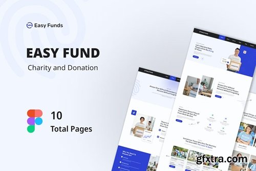 Easy Fund - Charity Web Design Figma Template AKNVAD4