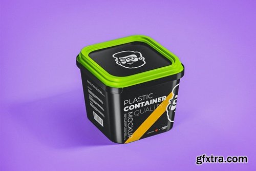 Plastic Container Mockup Template 7G33PZE