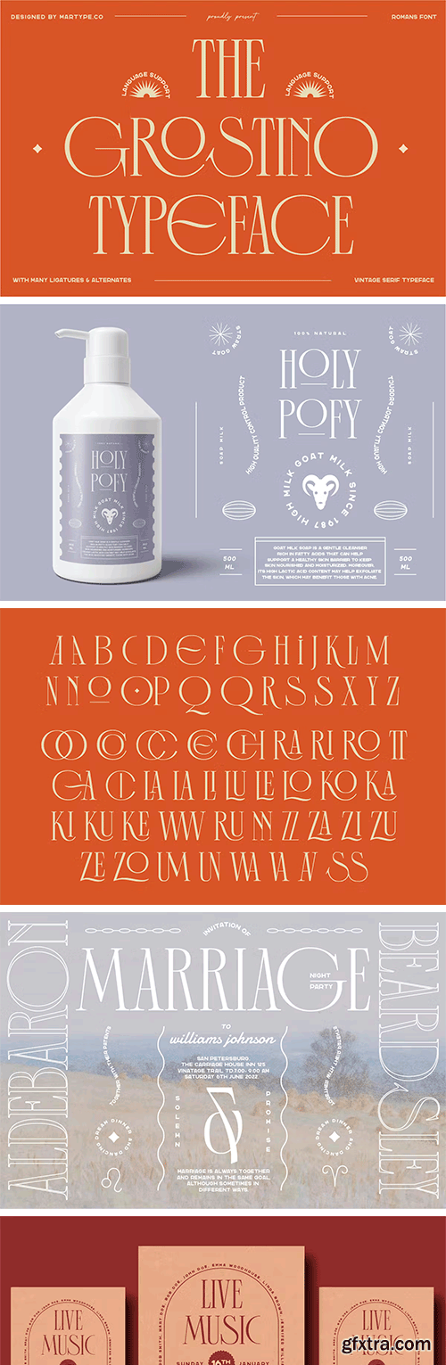 The Grostino Display Typeface