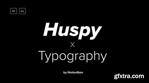 Videohive Huspy Typography 1.0 39898354