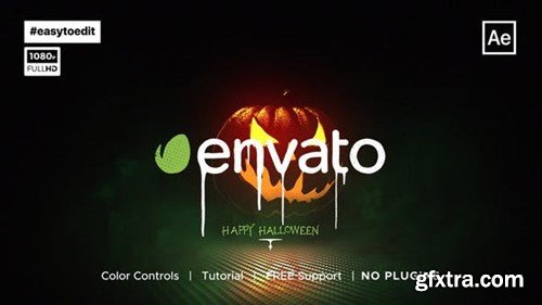 Videohive Halloween Logo Opener 39925061