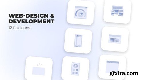 Videohive Web-Design & Development - Flat Icons 39947350