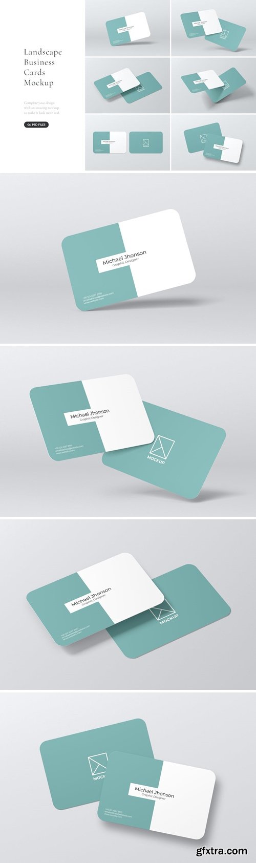 Rounded Business Card Mockup A3HWDF5