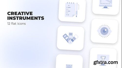 Videohive Creative Instruments - Flat Icons 39970369