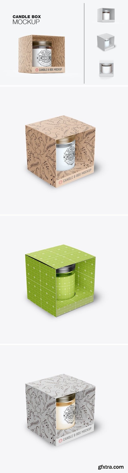 Box with Candle Mockup H48AX3P