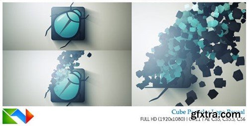 Videohive Cube logo Particles Reveal 6480034