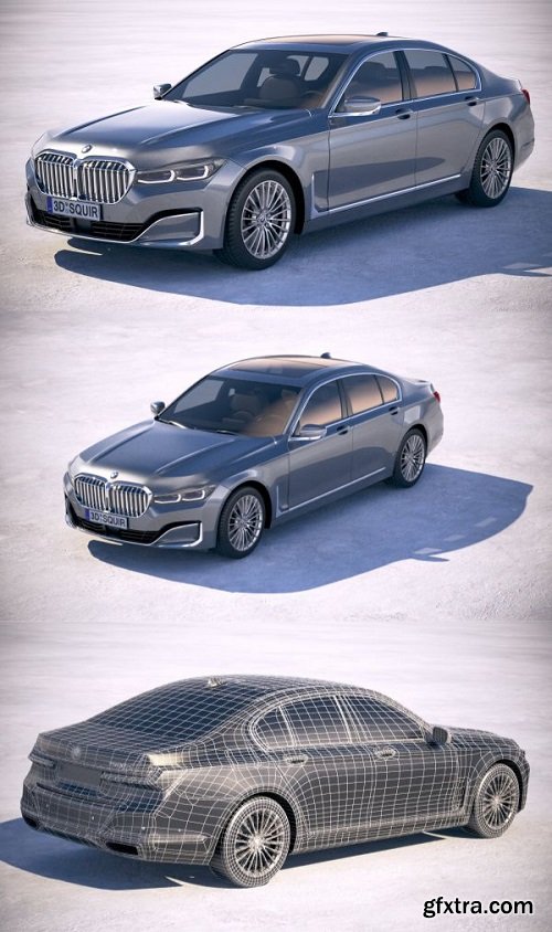 BMW 7-series G12 short 2020 3D Model