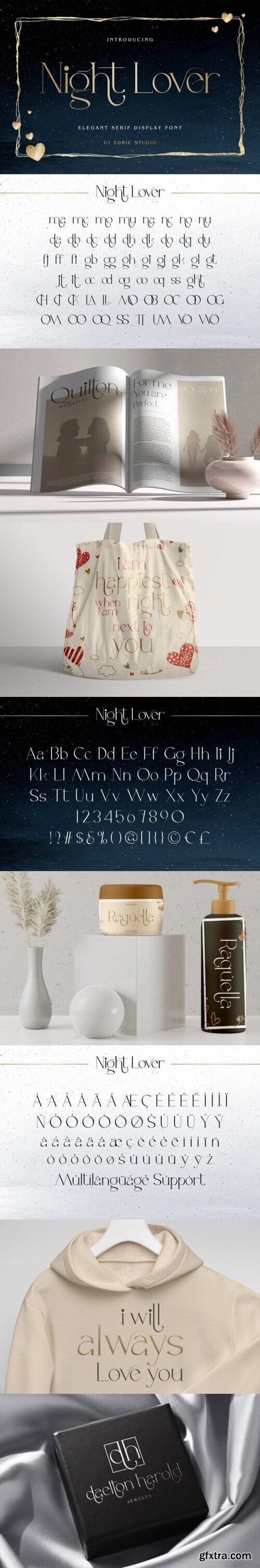 GraphicRiver - Night Lover Font 38191070