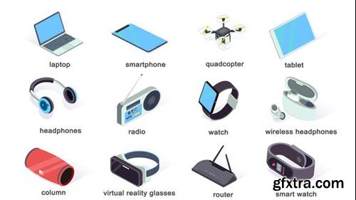 Videohive Modern technology - Isometric Icons 40002832