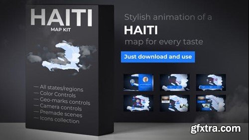 Videohive Haiti Map - Republic of Haiti Map Kit 39889020
