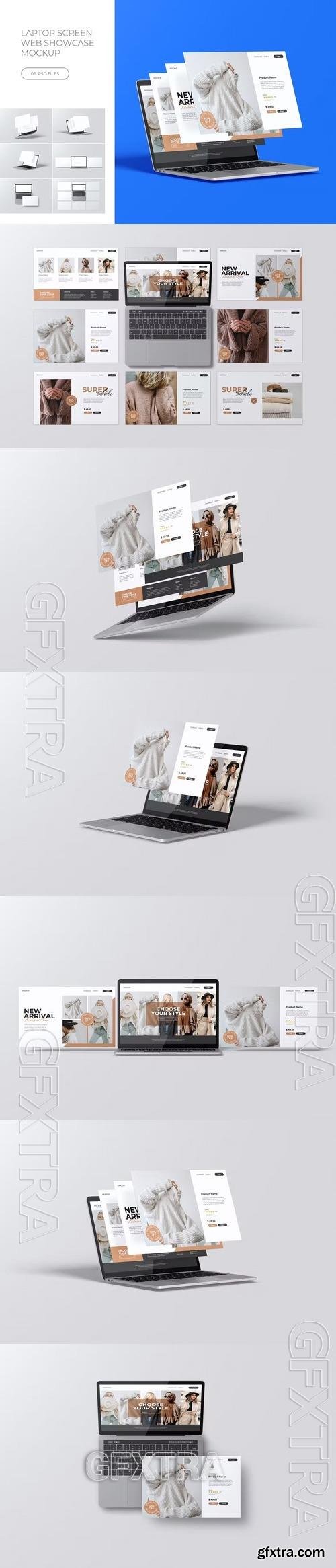 Laptop Screen & Web Showcase Mockup RACCJCS