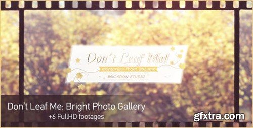 Videohive Don\'t Leaf Me Photo Gallery 6066523