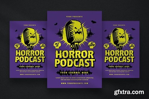Purple Horror Podcast Flyer CMBGR7M