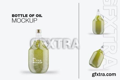 Classic Glass Olive Oil Bottle Mockup WEFF8BS
