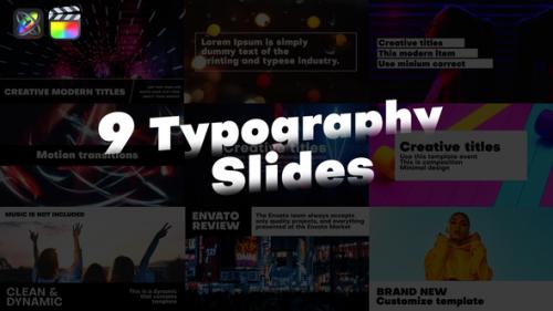 Videohive - Typography Slides | FCPX - 40093186
