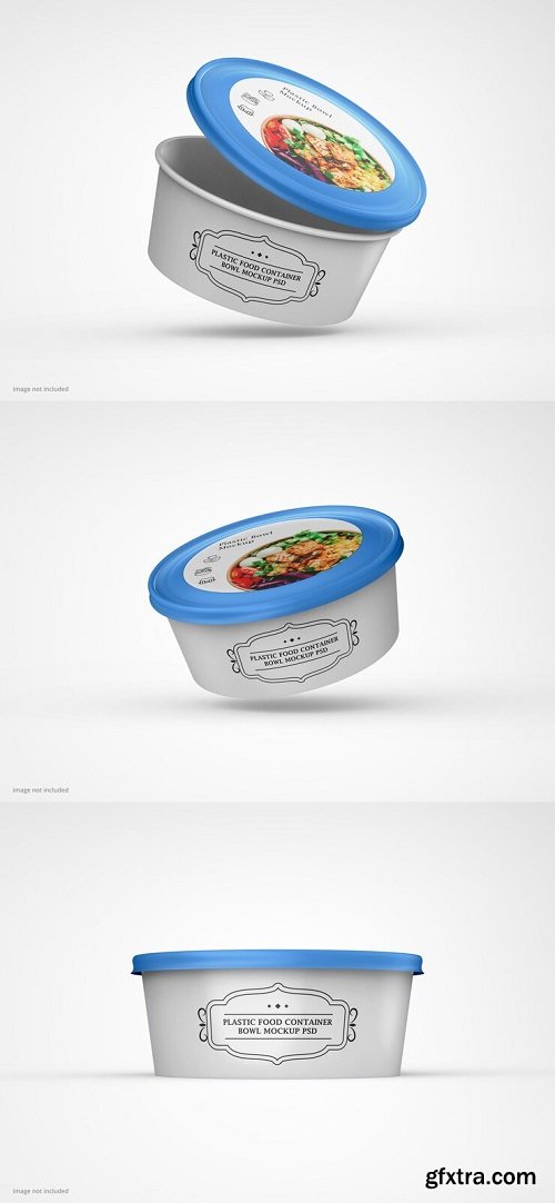 Food container bowl mockup