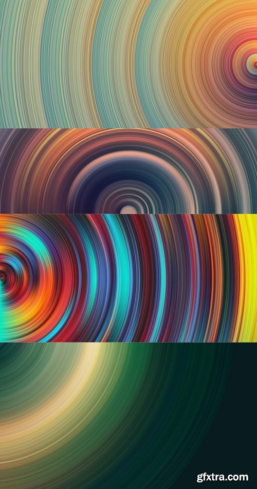 Abstract circle background with glowing lines