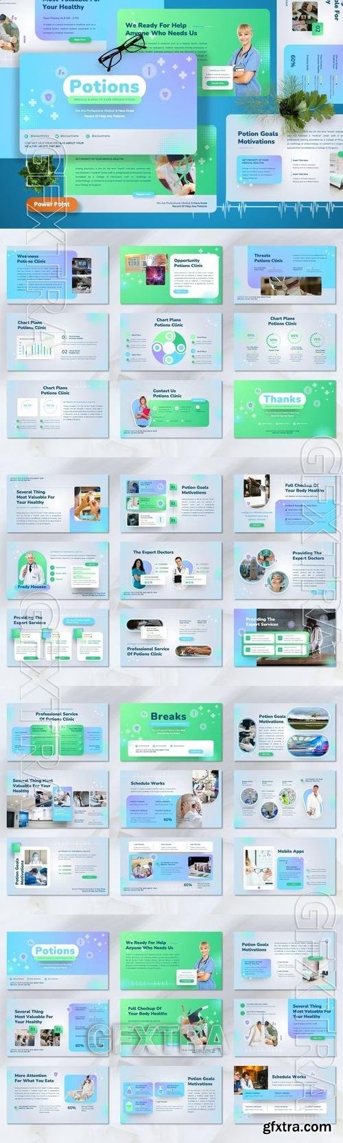 Potions - Medical & Healthcare Powerpoint Template LK568FU