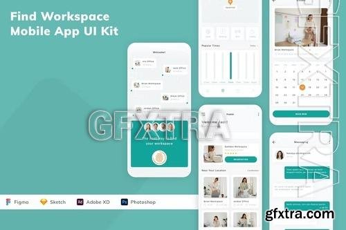 Find Workspace Mobile App UI Kit 5E7N2PZ