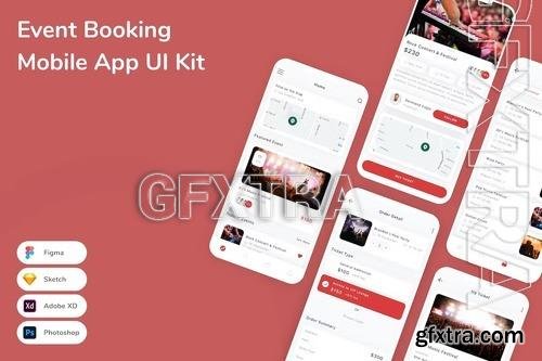 Event Booking Mobile App UI Kit 6RJPH2X