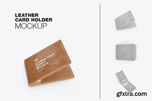 Leather Card Holder Mockup TSFKX5C