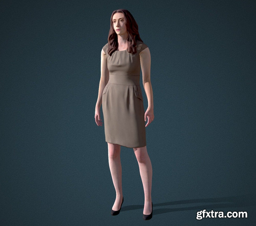 Facial & Body Animated Business_F_0006 3D Model