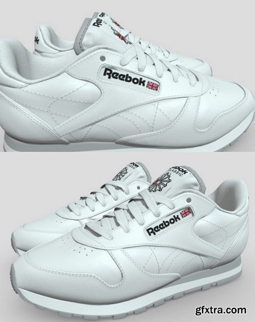 ReeBok Classic white Leather 3D Model