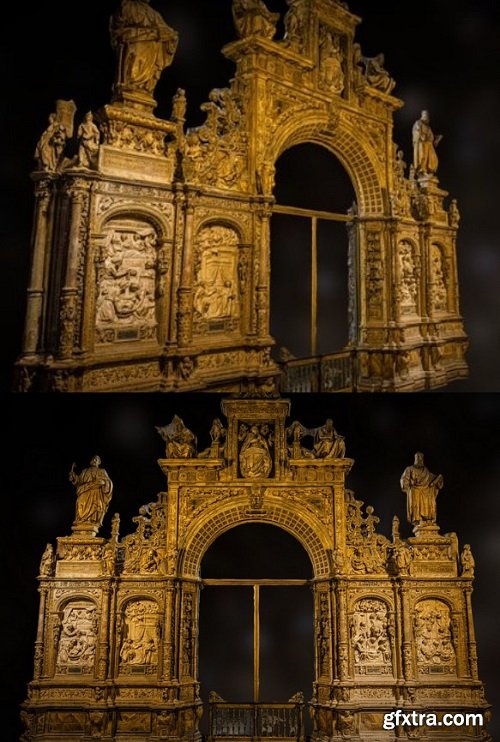 Trascoro de la Catedral de León (low poly) 3D Model