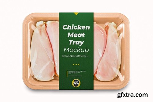 Chicken Meat Tray Mockup 3NTE5P8
