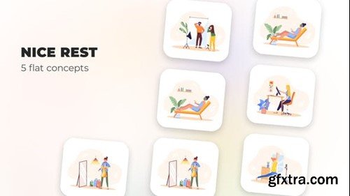 Videohive Nice rest - Flat concept 40130054
