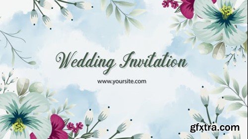 Videohive Romantic Wedding Invitation 40128072